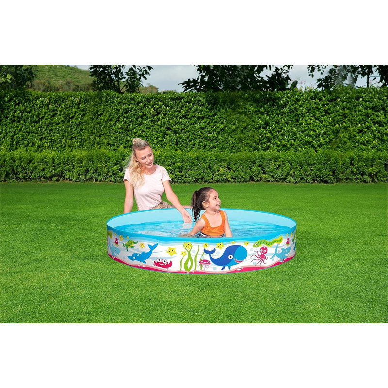 Polyvinyl Chloride (PVC) Round Inflatable Pool 25cm H x 152cm W x 152cm L