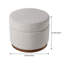 Aubryanna 53cm Wide Round Footstool Ottoman with Storage