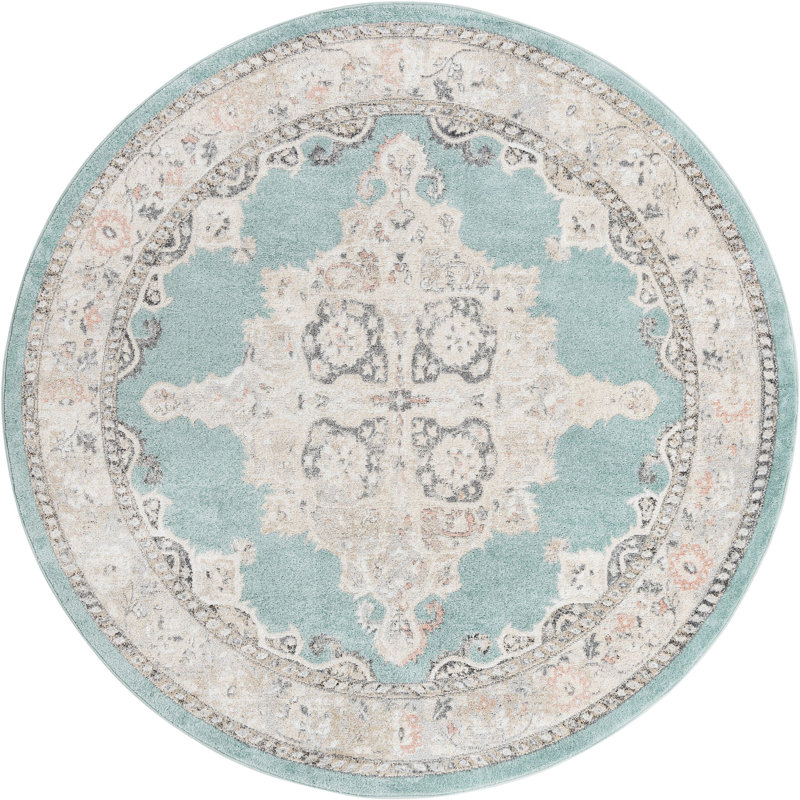 Makay Oriental Indoor Rug, Round 7'10"