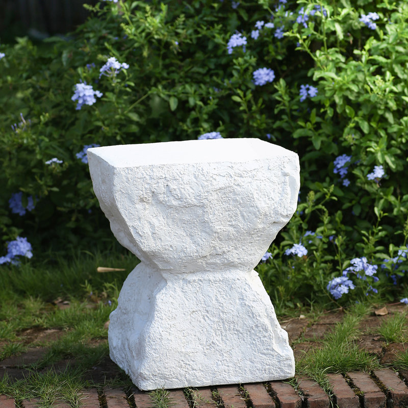 Table d'appoint d'extérieur Paito Modern Minimalist MGO, blanc