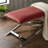 Himalaya X Bench Ottoman, 47", Blush Pink