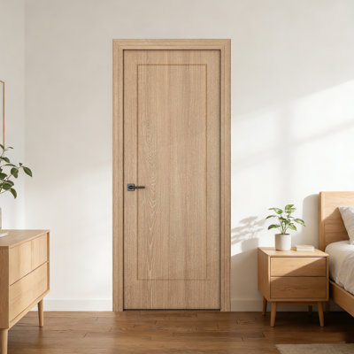 Panneau de porte 30 po x 30 po à 1 panneau en stratifié pré-fini en chêne stratifié