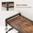 Triple 6-Tier Bookshelf, Industrial Large Bookcase with 18 Open Display Shelves, Modern Tree Bookcase with Metal Frame and Hanging Function-212606288-212606301