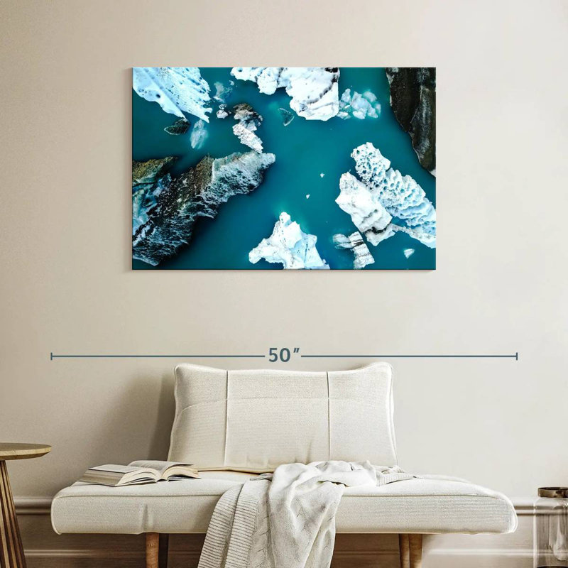 Glaciers du lac Alvord Jokulsarlon, H 26 po x l 39 po