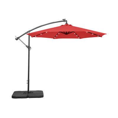 Parasol en porte-à-faux illuminé 120 "avec base Arch