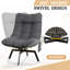 Chaise pivotante d'extérieur en osier avec coussins-117531511-117531513