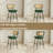 Swivel Upholstered Counter Stools With Rattan Back-970377914-970377915