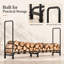 Amazyn 232.7 cm Metal Log Store Freestanding Indoor & Outdoor Firewood Rack