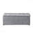 1 Piece Rectangular Short Velvet Upholstered Storage Ottoman - 2 Set Ottomans