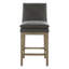 Tabouret de comptoir rembourré en cuir Bethea-115747922-115747924