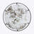 Iron Frame Vertical Round Mirror