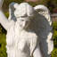 Statue ange avec enfant