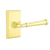 Merrimack Round Privacy (Bed & Bath) Door Lever with Rectangle Rosette
