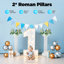 2 piliers romains en plastique