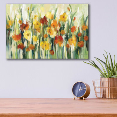 Epic Art 'End Of Summer Garden'  by Silvia Vassileva Acrylic Glass Wall Art, 16" x 12"