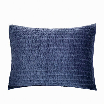 Luxury Cotton Quilted Bedding Set - Royal Blue Pillow Sham & Cover, Soft Plush Comforter for Bedroom Decor, Dusty Blue Cozy Bedspread