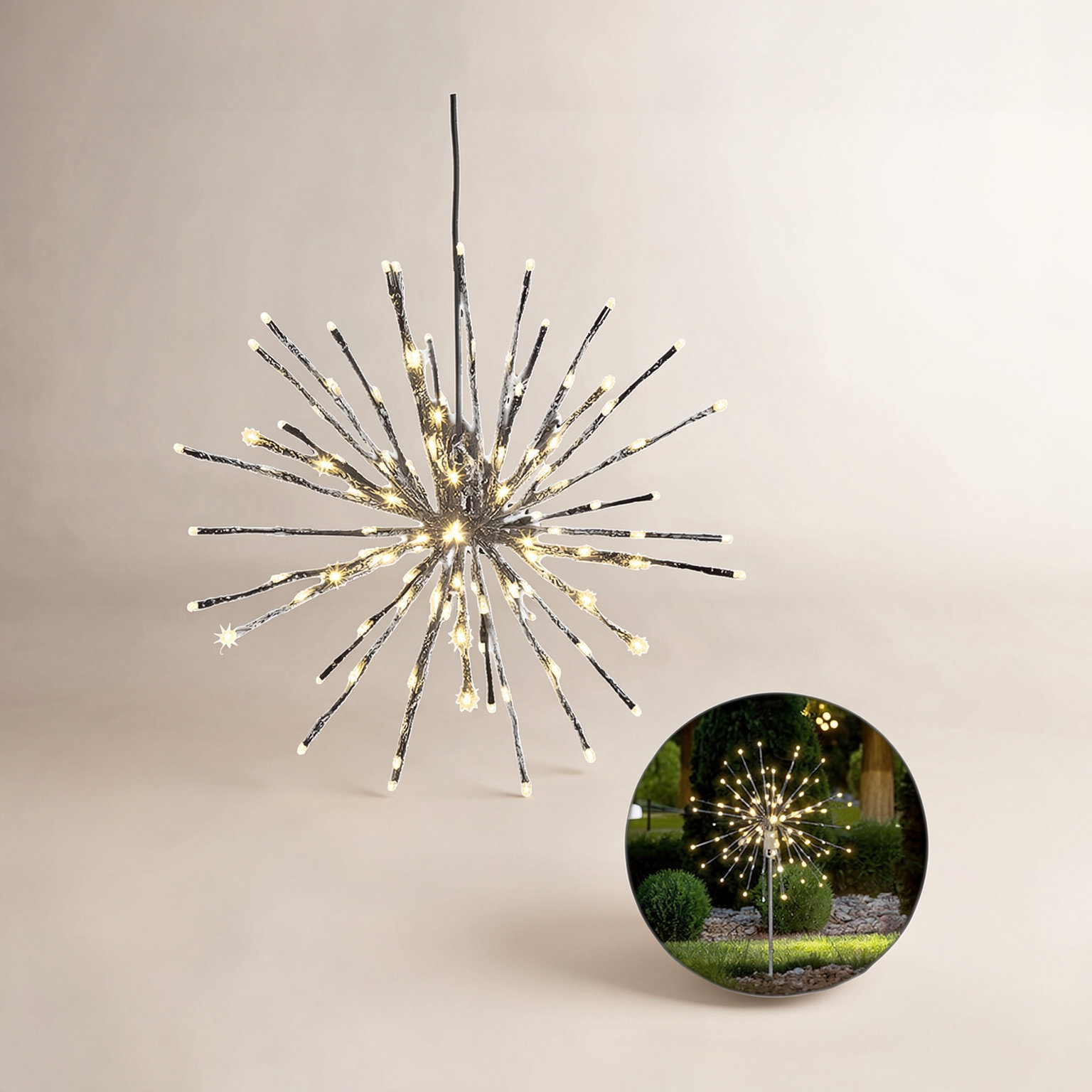 Starburst Hanging Light Sphere, 120 , 18"