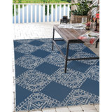 Tapis intérieur / extérieur en polyester tissé à la machine Stpierre