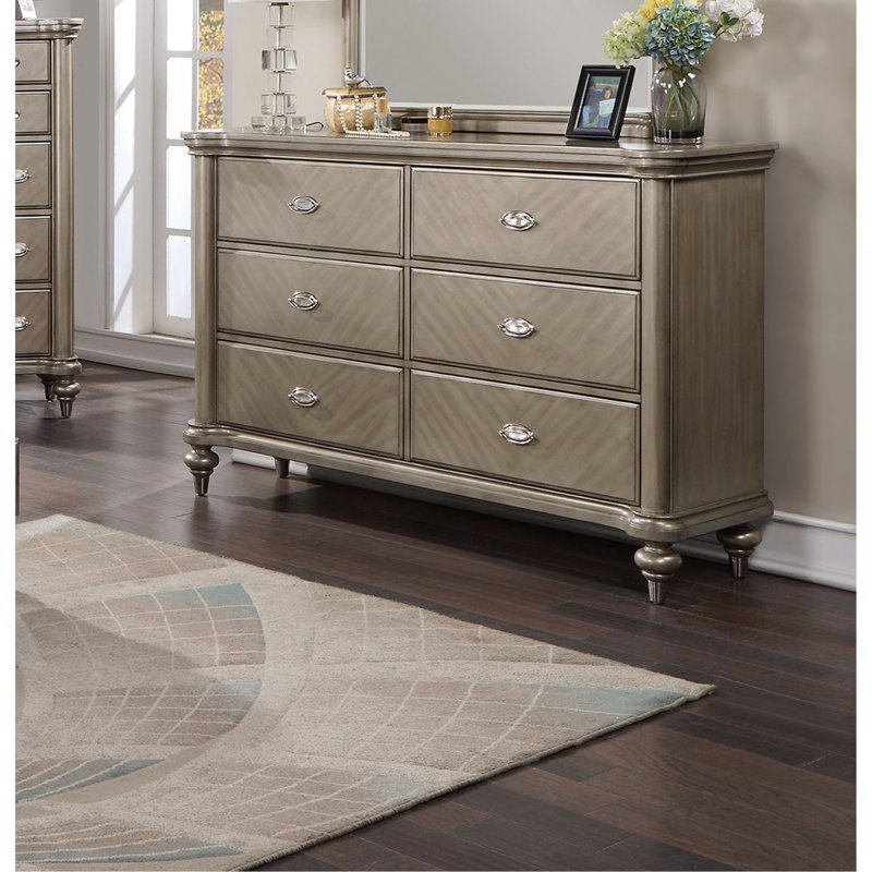 Commode de luxe avec tiroirs et miroir