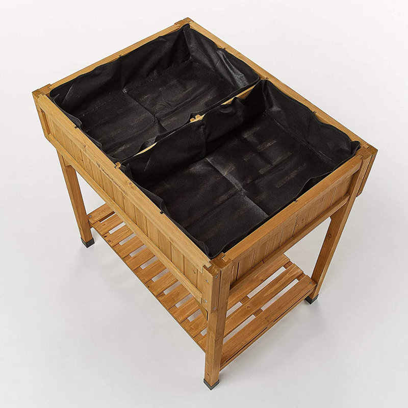 Wood Planter, Brown