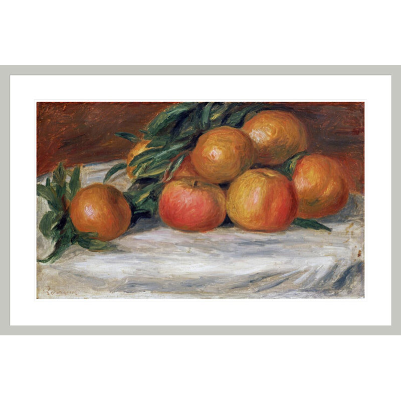 Nature morte aux pommes et aux oranges, Pierre-Auguste Renoir, impression giclée sur cadre, 27,94 po H x 41,5 po L