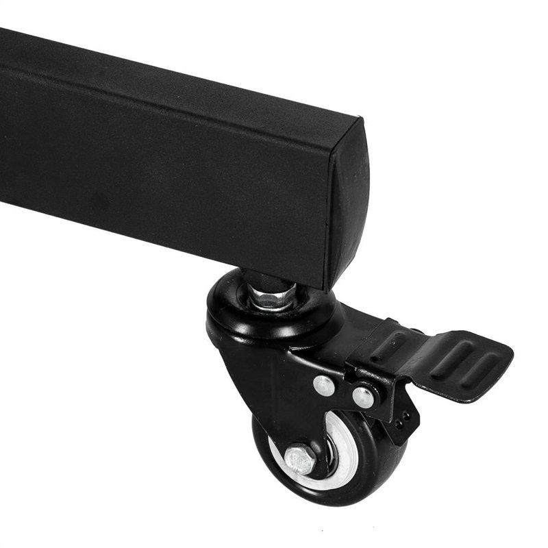 Support de plancher noir avec tablette pouvant supporter jusqu'à 132 lb