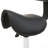 Backed Adjustable Height Ergonomic Lab Stool with Removable Casters/Wheels
