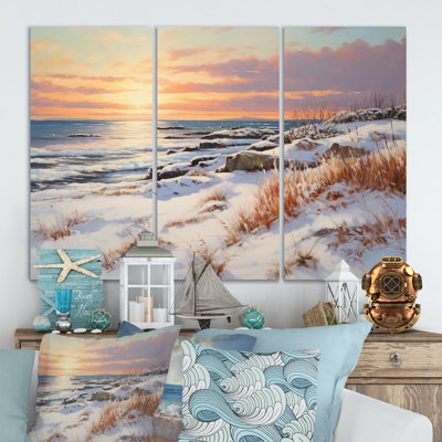 Ensemble de salon de plage Beach Winterscene