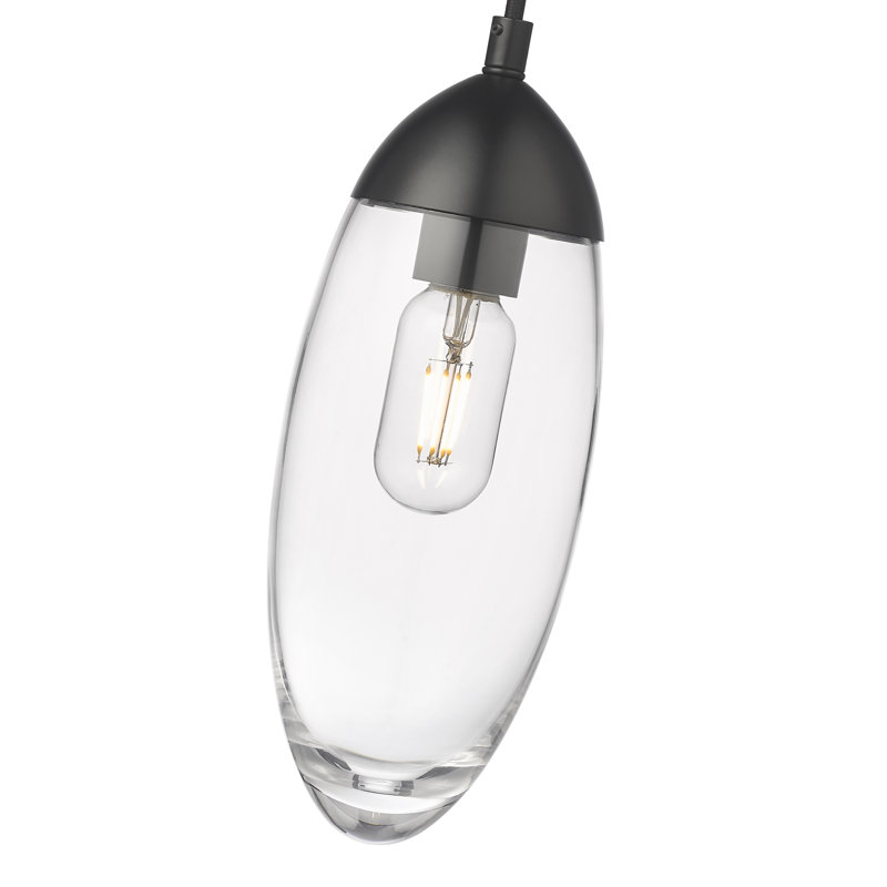 Bailey-Lee 1 - Light Teardrop Pendant, Matte Black