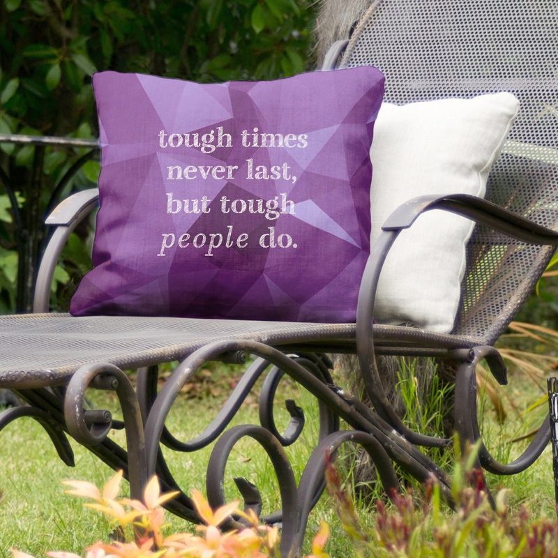 Coussin intérieur/extérieur robuste times, 18 po x 18 po, Améthyste