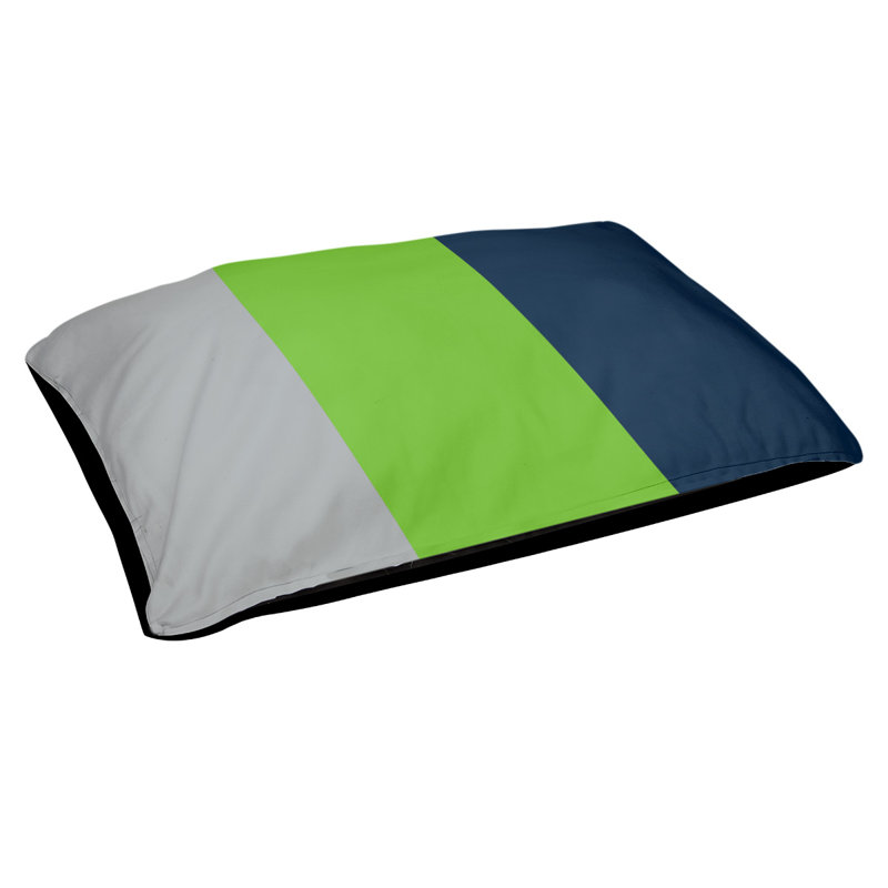Coussin Detroit, Petit (l 28 po x P 18 po x H 6 po), Gray/Green