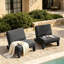 Ensemble de sièges d'extérieur 2 pièces avec coussins pour patio ou jardin Polett-646248093-641841127