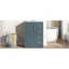 Meuble-lavabo 24 po avec lavabo intégré en céramique, meuble-lavabo simple avec 1 porte et 3 tiroirs pour salle de bain petite et moyenne, bleu-349042834