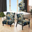 Confort de gloire, expressionnisme abstrait bleu I - Fauteuil de chambre contemporain rembourré, fauteuil d'appoint Art abstrait