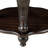 Solid Wood Round End Table with Shelf-1518809810