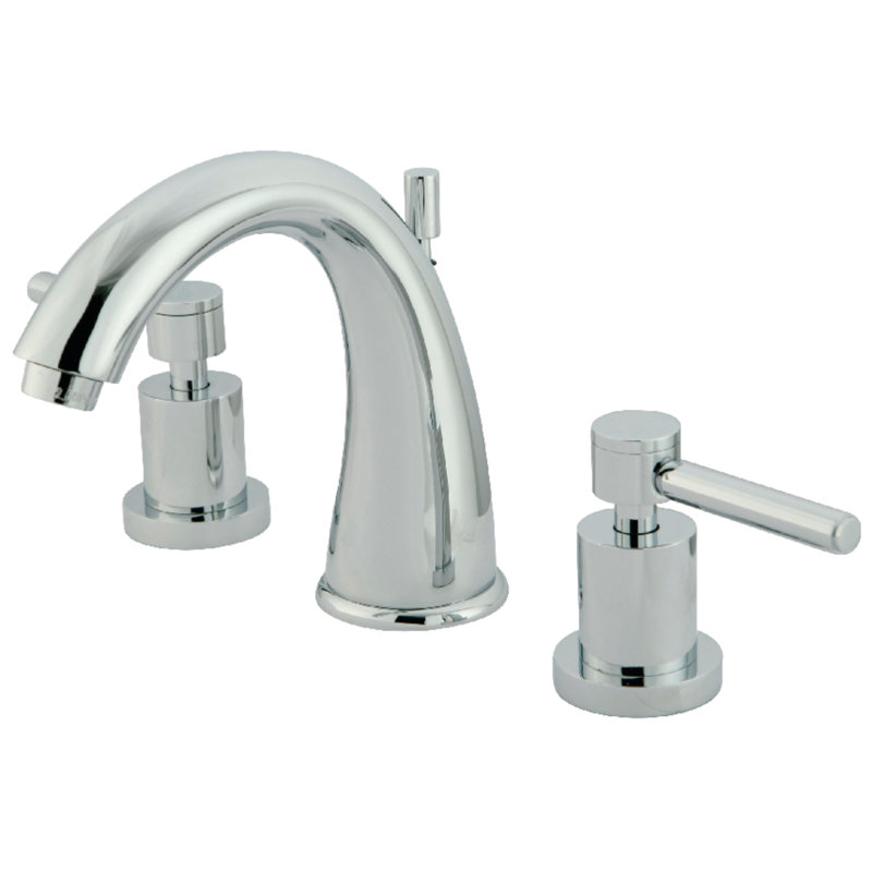 Robinet de salle de bain espacé Kingston, Chrome poli