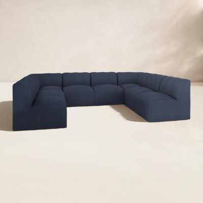 Praia 124" Sunbrella® Modular Outdoor U Sectional