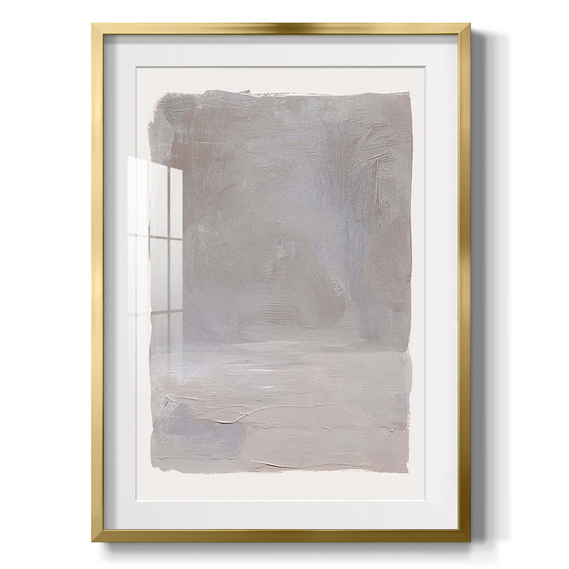 Concrete Landscape I -Framed Print, 28.5" H x 20.5" W, Gold