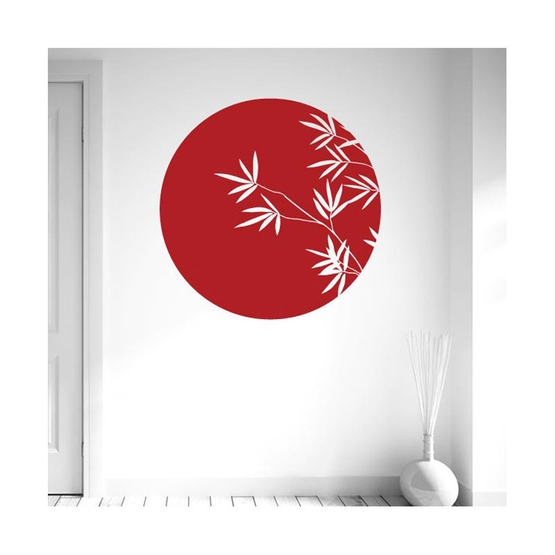 Abstract Wall Decal, Dark Red