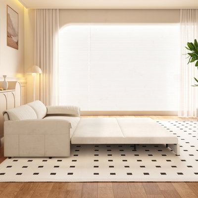 66" Queen Pull Out Sofa Bed