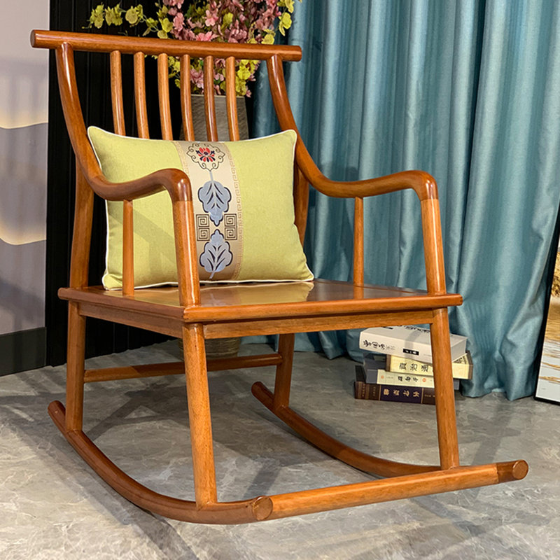 Solid Wood Simple Leisure Home Rocking Chair Solid Wood Rocking Chair