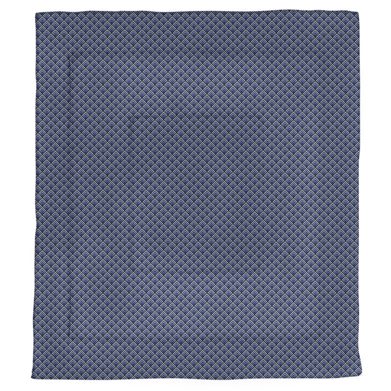 Édredon simple réversible Katelyn Elizabeth, Édredon simple TG, Noir / Bleu