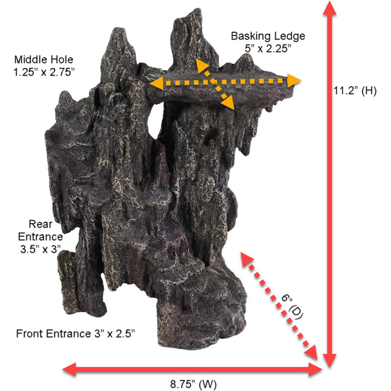 Reptology Shale Scape Cavernous Cliff
