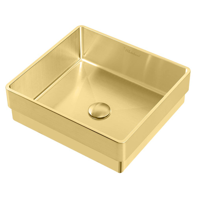 Noah Plus 15.75'' L Bathroom Sink, Brass