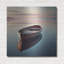 «Wooden Boat On Still Water» par Rey Klimt, art mural en métal