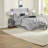 Grey Tufted Cal King Bedding Sets, 7 Piece Polyester Comforter Set, Modern Home