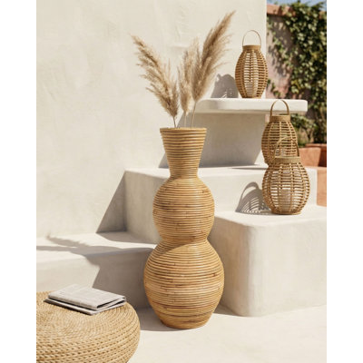 Wicker Table Vase