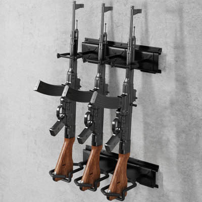 Gun Rack Wall Mount for Safety-conscious Individuals - 8 Guns