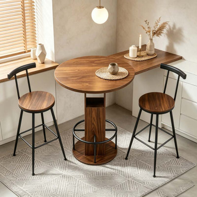 3-Piece Bar Table and Stool Set