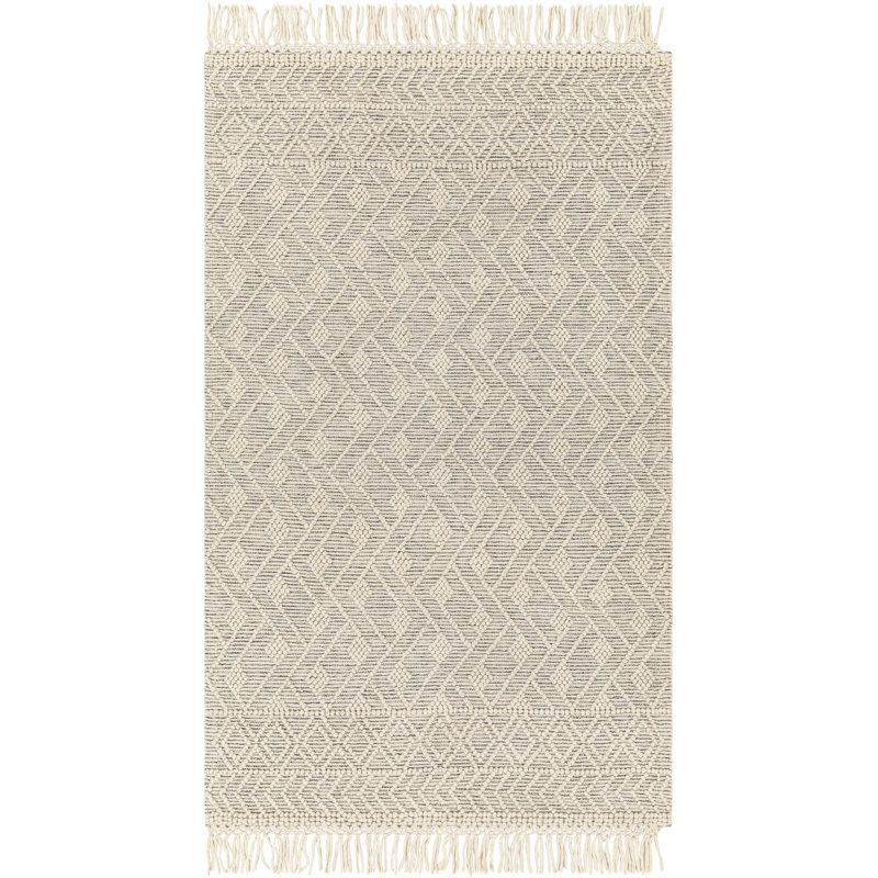 Anelisse Geometric Flatweave Area Rug in Beige/Gray, Runner 2'3" x 7'6"